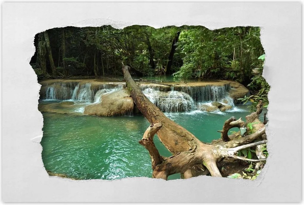 Poszterek 90x60 Thaiföldi vízesés