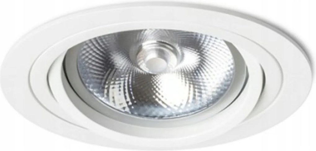 Süllyesztett lámpatest Rendl Pasadena G53 R fehér 12V, AR111-hez, alumínium