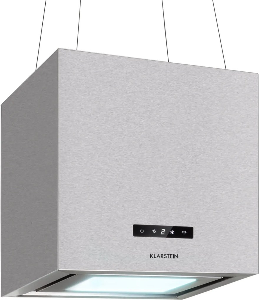 Klarstein Kornleuchter Smart, sziget páraelszívó, 595 m³/ó, vezérlés alkalmazáson keresztül, LED panel