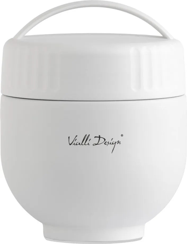 Fehér rozsdamentes acél ételtartó termosz 680 ml Fuori – Vialli Design