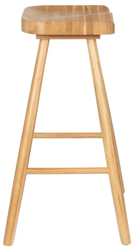 Natúr színű tölgyfa bárszék (ülésmagasság 65,5 cm) Vander – White Label