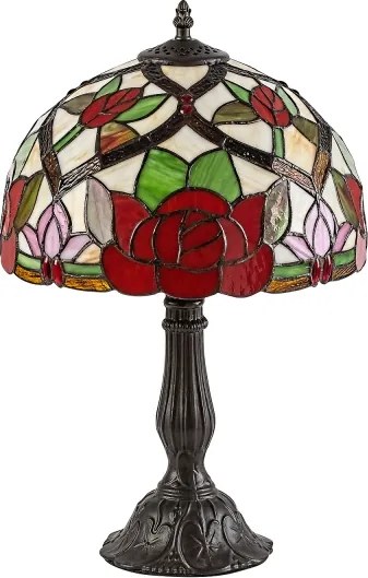 Brilagi - Tiffany vitrázs asztali lámpa GARLAN 1xE27/40W/230V