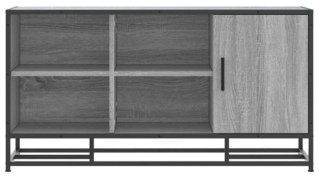 cipőpad szürke Sonoma 100x40x53,5 cm Gépi fa és fém