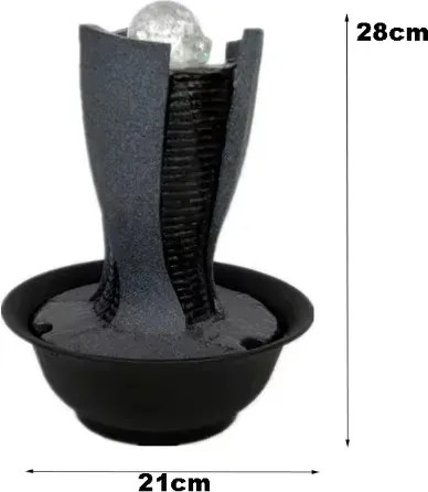 Asztali LED szökőkút kövekkel