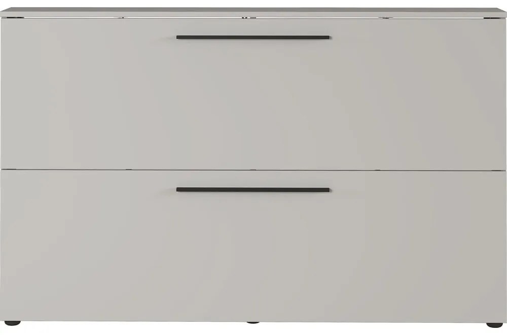 Szürkésbézs függő cipőtartó billenő fiókokkal Utah - Germania