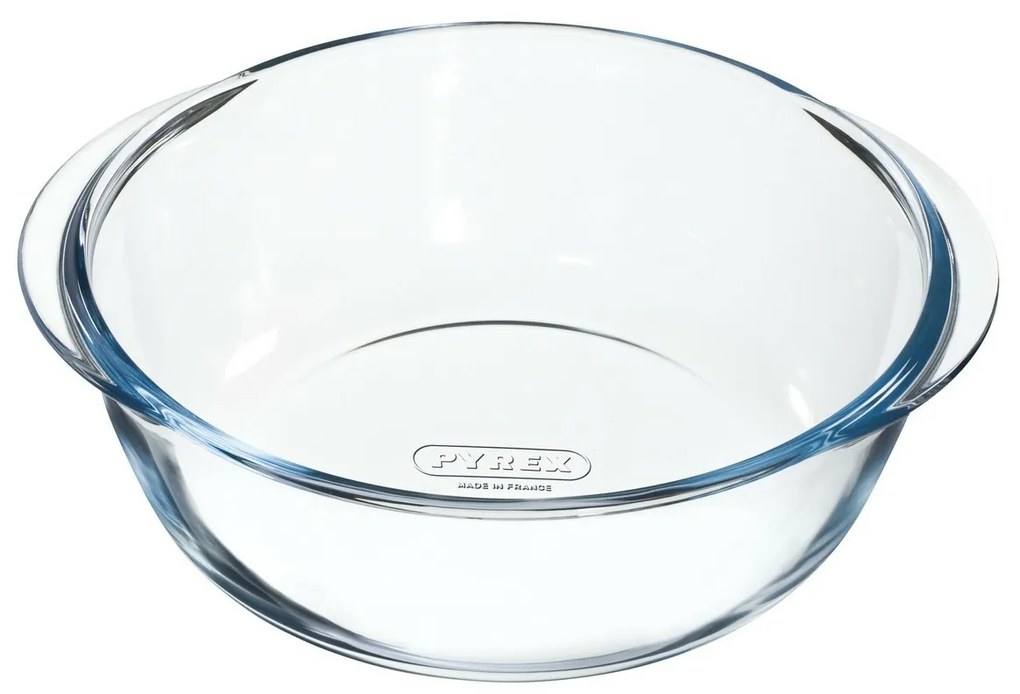 Pyrex üveg sütőedény kerek 2,3 l, 26 x 23 x 8 cm, 2,3 l