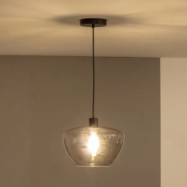 SEVENTIES függeszték kábellel E27/40W/230V füstszínű/szürke