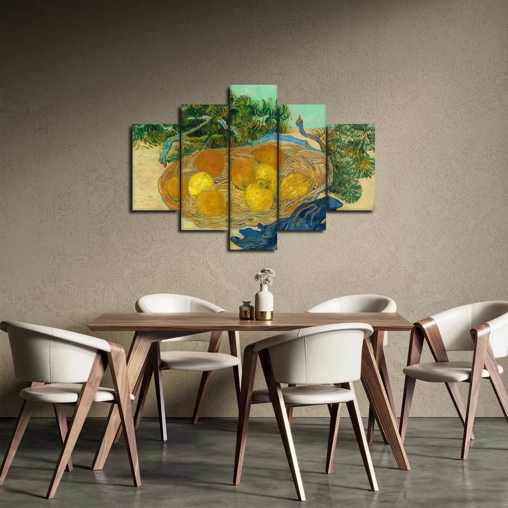 Kép - Vincent van Gogh, Still Life of Oranges and Lemons with Blue Gloves, reprodukciók (150x105 cm)