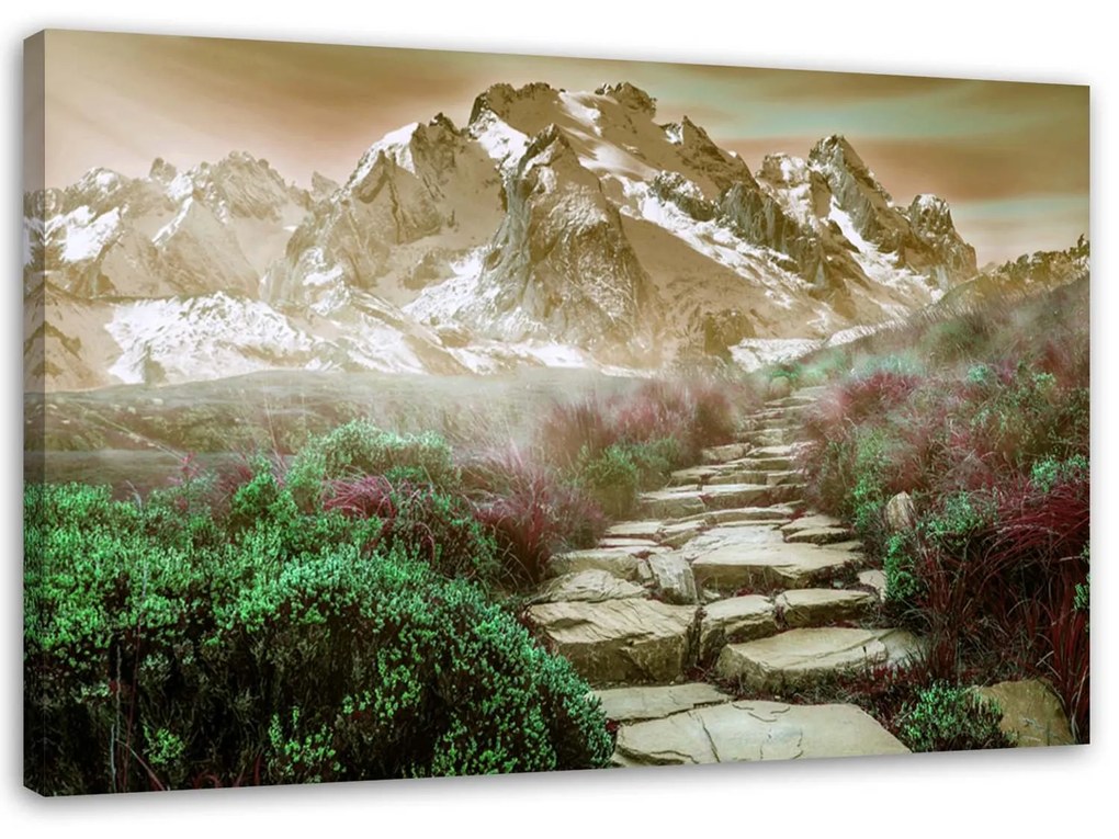 Gario Vászonkép Koösvény a csúcsra Méret: 100 x 70 cm