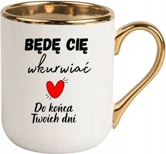 Bögre Fehér Elegáns Vicces Valentin Napi Ajándék Az Életed Végéig