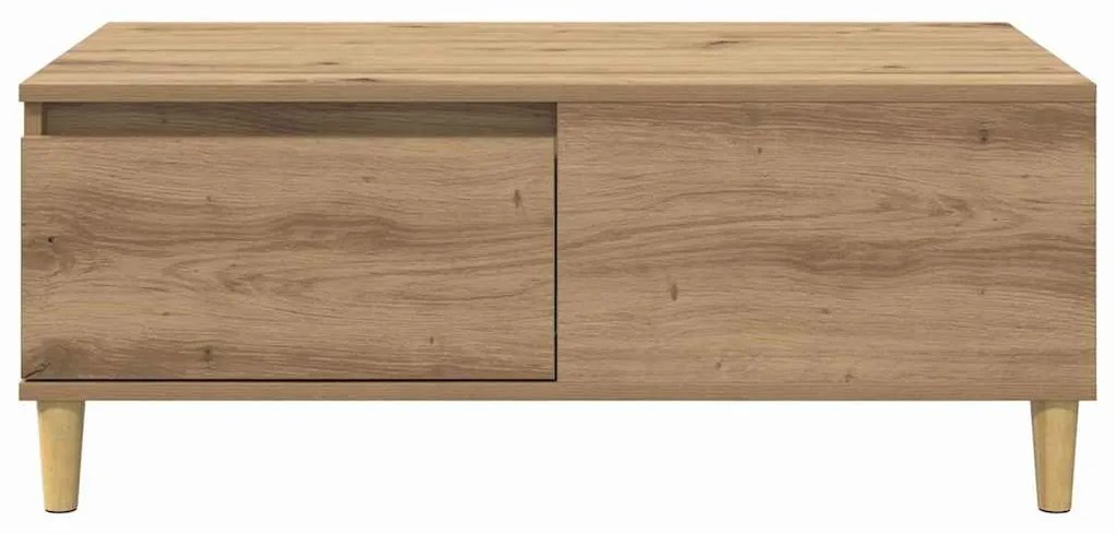 vidaXL Dohányzóasztal fiókkal Artisan tölgy 90 x 50 x 35 cm Faanyag