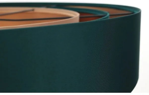 TRINITI függeszték 1xE27/60W/230V zöld/réz, kábellel