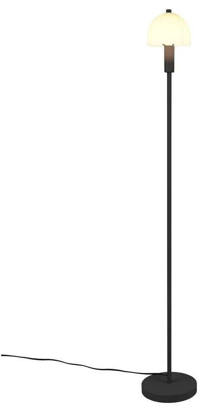 Fekete állólámpa üveg búrával (magasság 120 cm) Glenn – Reality