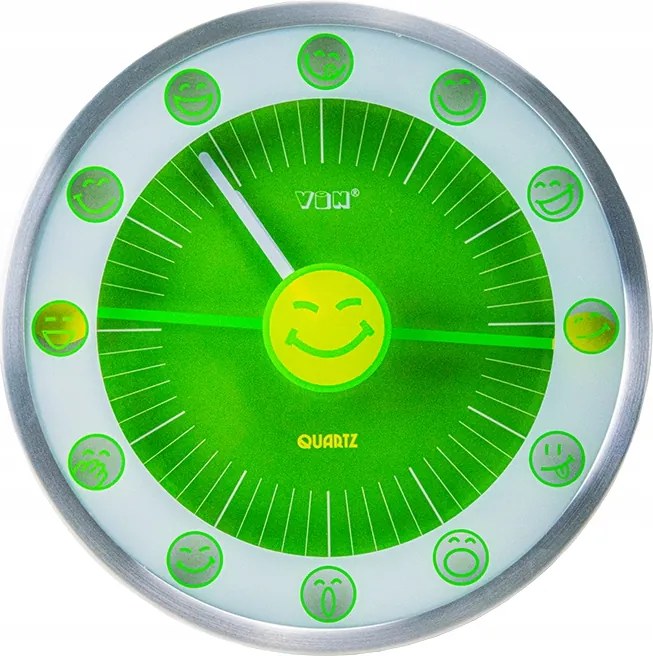 Érdekes Falióra Quartz Kerek Mosoly Arcok Gyerekeknek Otthonra 30cm