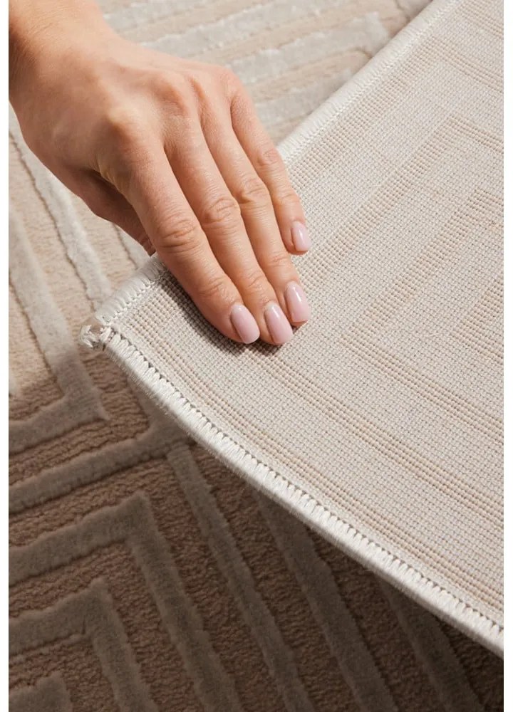 Bézs szőnyeg 120x170 cm Perles Tourmaline – Elle Decoration