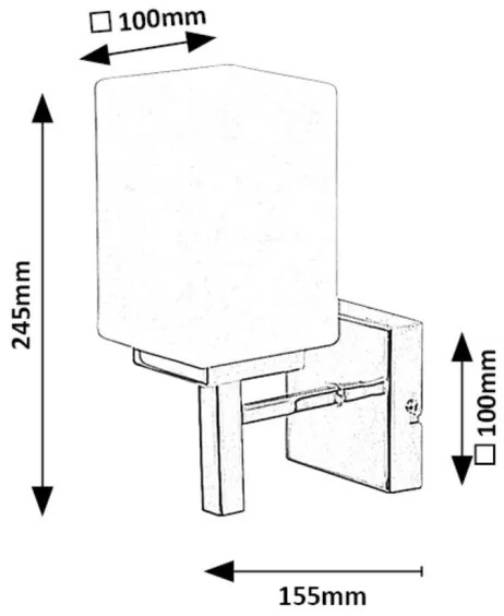 Rabalux 71059 - Fürdőszobai fali lámpa ZENKAI 1xE14/10W/230V IP44 króm