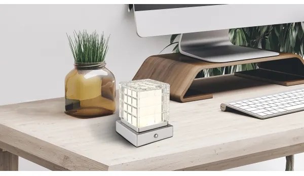 Globo 21009W - LED Dimmelhető asztali lámpa LUNKI LED/2,5W/3,7V