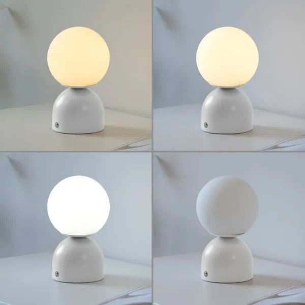 Schöner Wohnen 19218-16 - LED-fényerőszabályozású asztali lámpa RUDI LED/1,2W/5V fehér