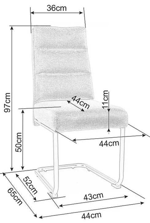 Seren étkezőszék, sárga