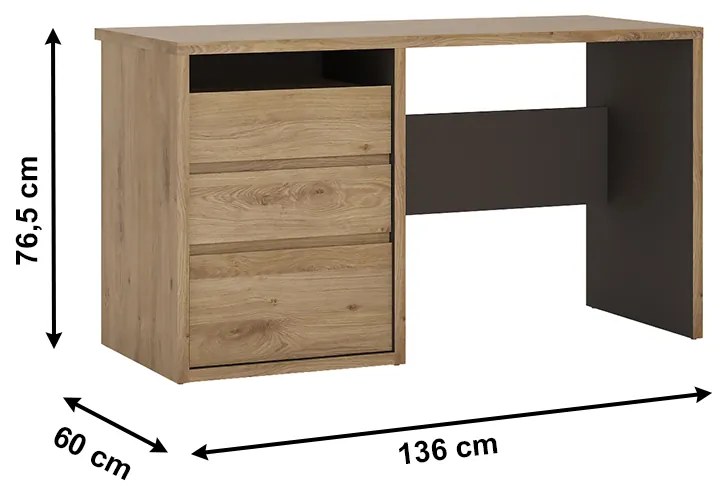 Számítógépasztal Sygrin Typ 80 (shetland tölgy). 1034179