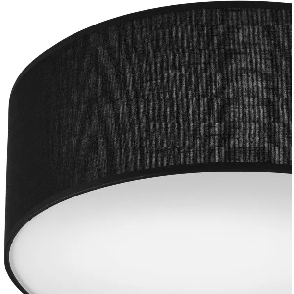 SIRJA mennyezeti lámpa 1xE27/60W/230V, 35 cm átmérő, fekete