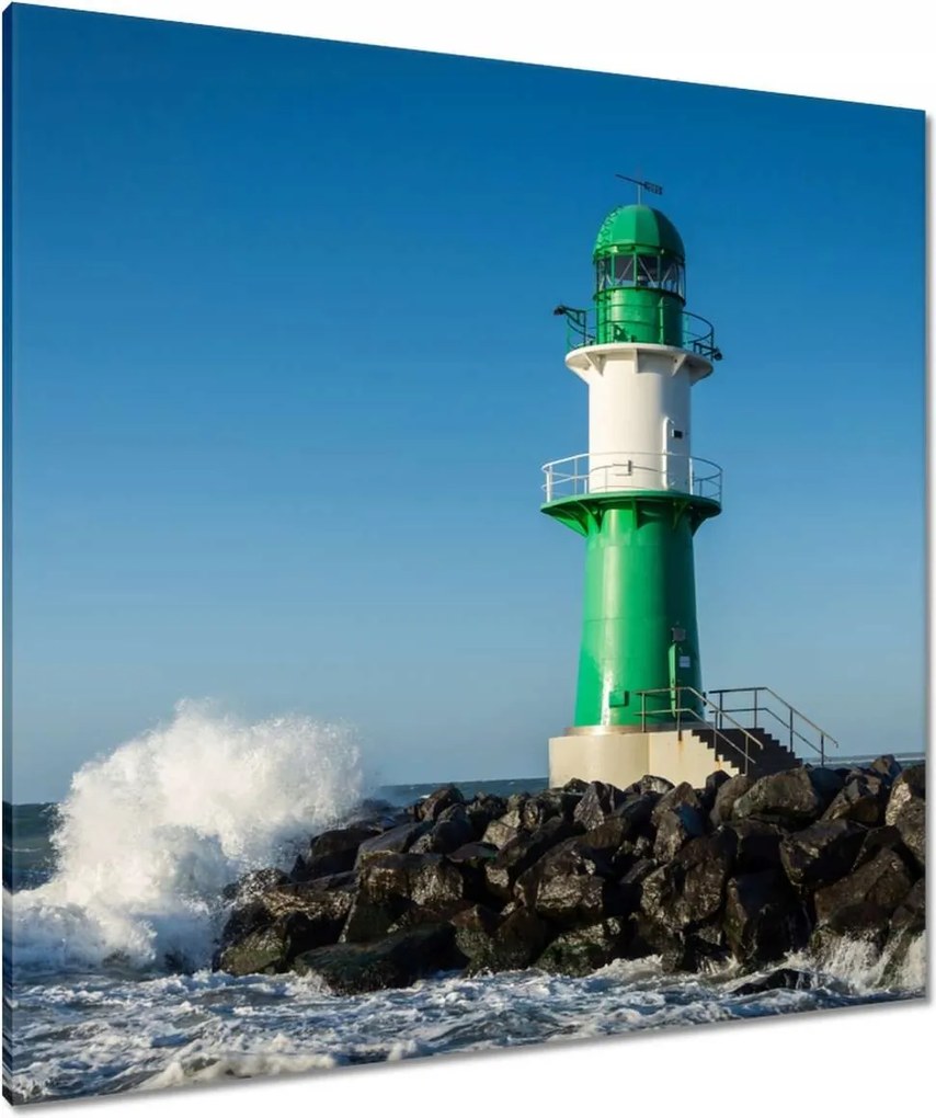 Vászonkép 90x90 Világítótorony Tenger