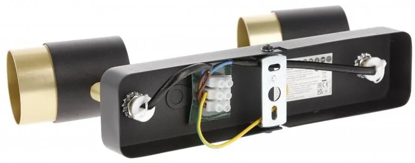 Lámpa Mennyezeti lámpatest ORIO, aluminium, 24.0x5.5x14.0 , IP20, 2*GU10, max. 50W, kör, fekete