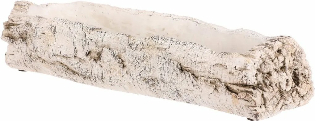 Virágtartó - virágláda, nyírfa utánzat, 39 x 14 x 8 cm, 39 cm