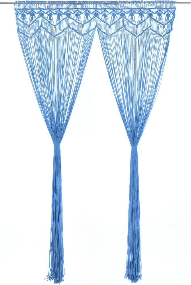 vidaXL makramé pamutfüggöny 140 x 240 cm