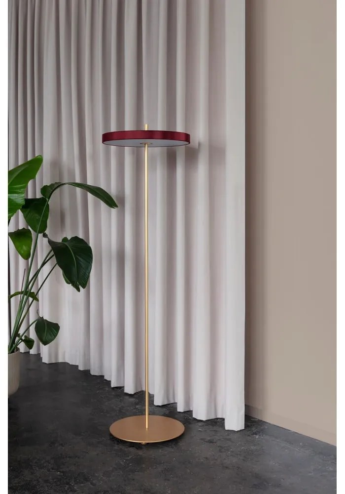 Piros LED dimmelhető állólámpa fém búrával (magasság 151 cm) Asteria Floor – UMAGE