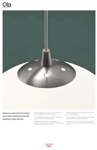 Redo 01-1066 - Csillár zsinóron OLA 2xE27/42W/230V