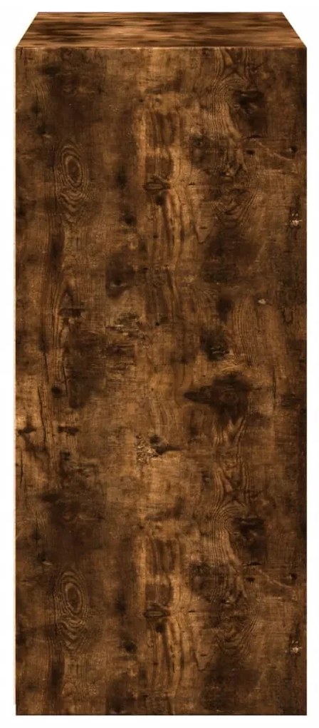 füstös tölgy színű szerelt fa tálalószekrény 70 x 41 x 93 cm