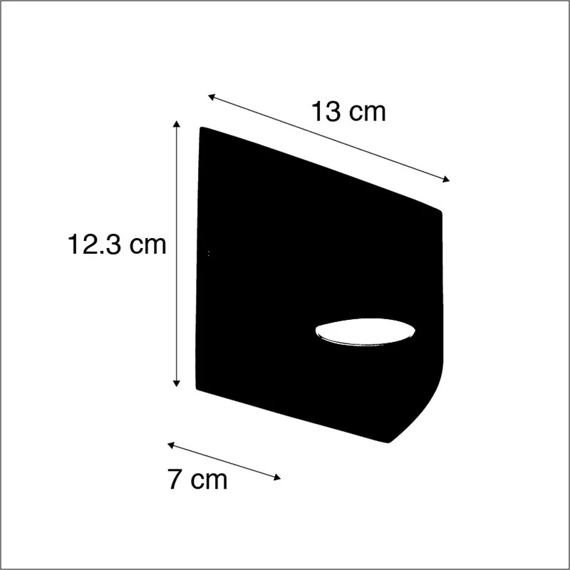 Modern kültéri fali lámpa sötétszürke LED-del 2-lámpás IP54 - Mal
