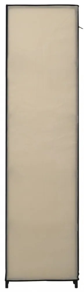 krémszínű összecsukható szövet ruhásszekrény 110 x 45 x 175 cm