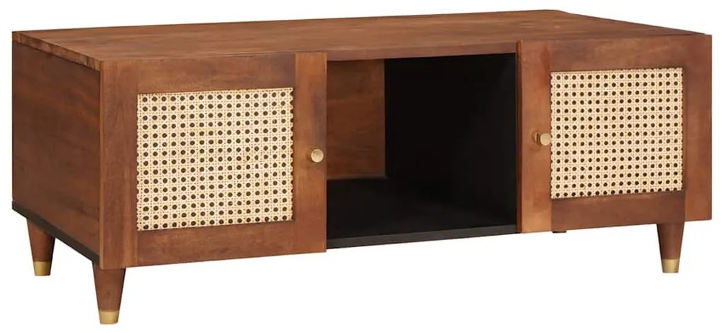 Dohányzóasztalok Barna 100 x 54 x 40 cm Kanna és tömör mango fa