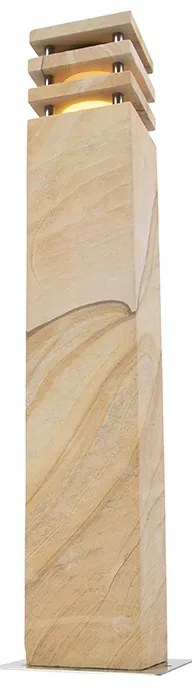 Modern kültéri állólámpa homokkő 70 cm - Grumpy