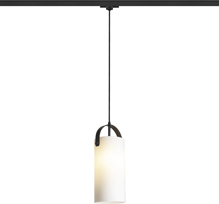 RENDL JULIETTA 31 háromáramkörös sínre opálüveg/fekete 230V LED E27 15W