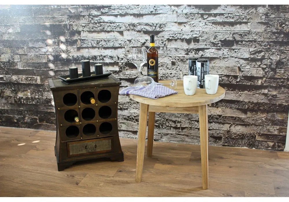 Barna bortartó szekrény, palackok száma 9, 46x58 cm – Deco Pleasure