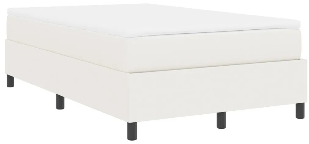 Boxspring Ágy krémszínű matraccal 120x200 cm kordbársony szövetből