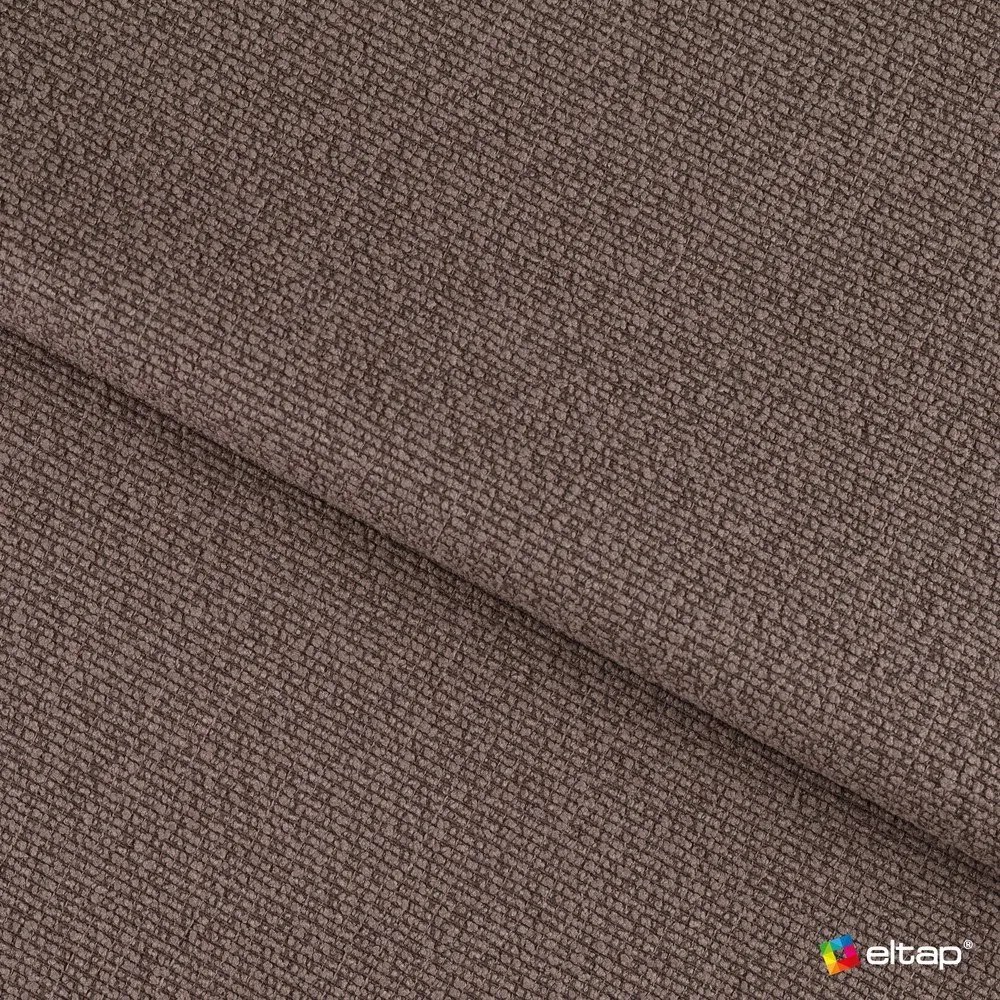 Barna kárpitozott ágyneműtartós franciaágy ágyráccsal 140x200 cm Carilla – ELTAP