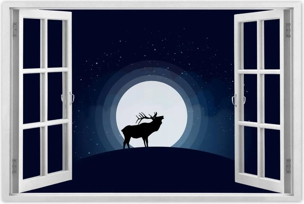 Poszter 60x40 Szarvas felszarvazott