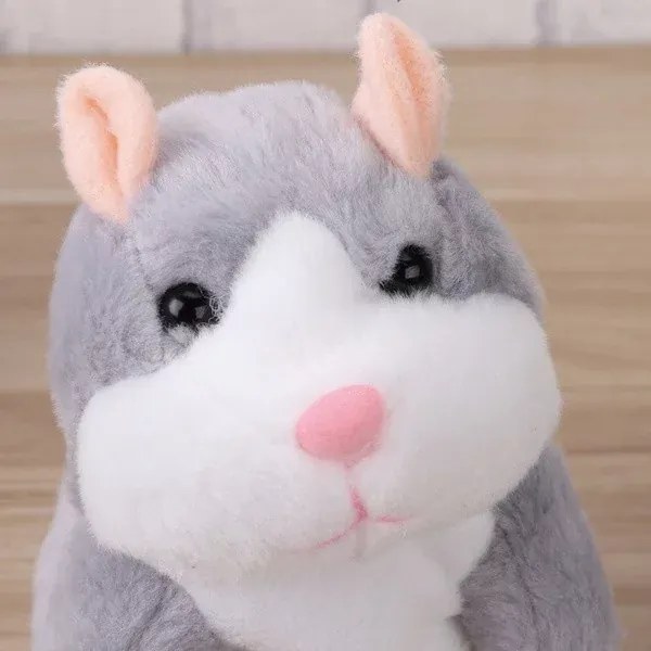 Interaktív beszélő hörcsög - szürke