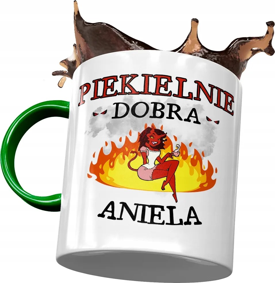 Zöld Bögre Angyalbarátoknak Ajándék Nyomtatott Fotóval