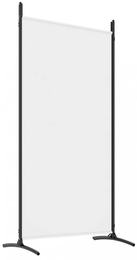 4 paneles fehér szövet térelválasztó 346x180 cm