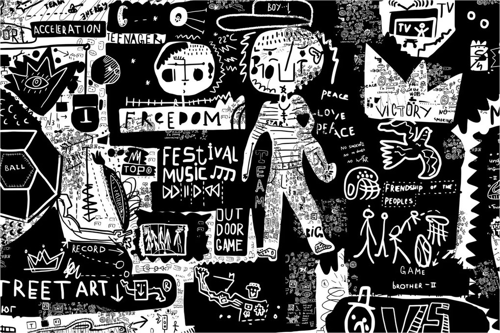 Kép - Graffiti (90x60 cm)