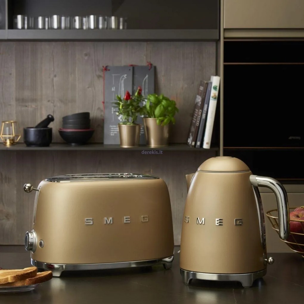 50-es évek Retro stílusú kenyérpirító P2 950W matt arany - SMEG
