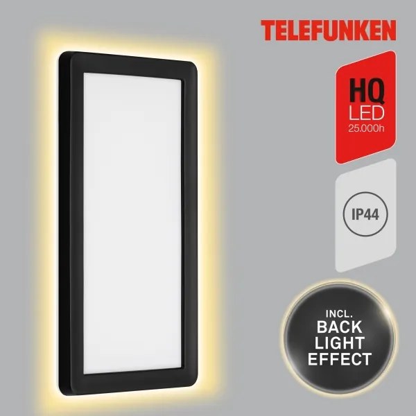 Telefunken 313605TF - LED Kültéri fali lámpa LED/16W/230V IP44 fekete