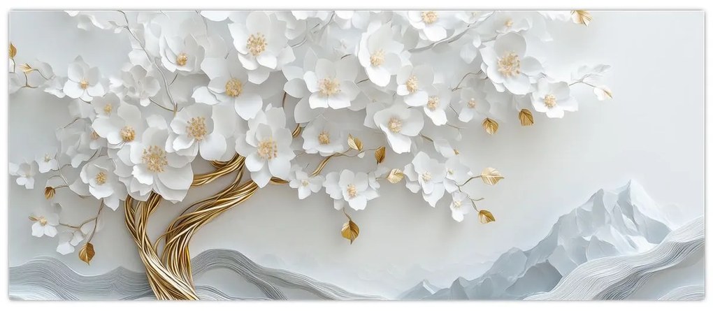 Kép – 3D elegáns életfa (120x50 cm)