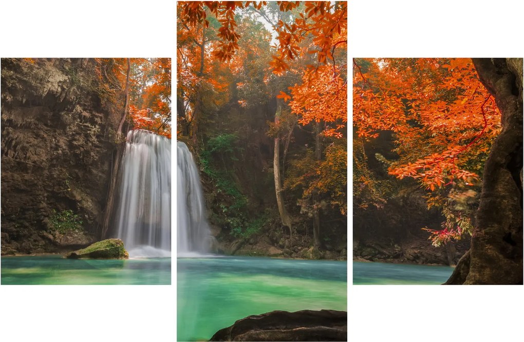 Kép - Vízesés Thaiföldön (90x60 cm)