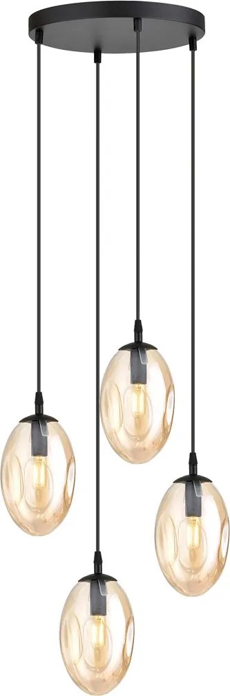 Emibig modern függeszték astral fekete mézédes emi1267/4prem